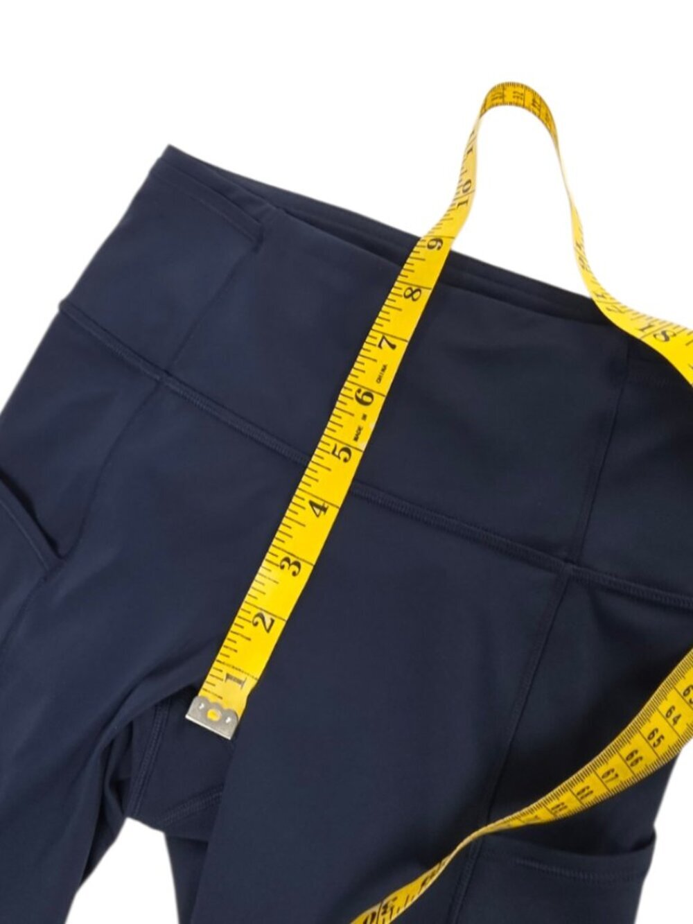 Lululemon Fast & Free Crop II *Nulux 19" True Navy, Athletic, Running, Size 4 - Picture 4 of 9